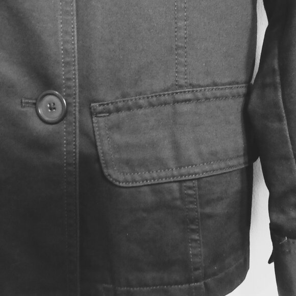 Vintage GAP Ladies Black Jacket with Trimmings - Picture 5 of 8